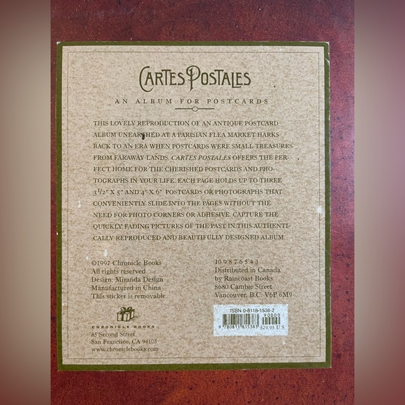 Vintage Post Card Book. Art Nouveau Ginkgo Leaf Design - Picture 3 of 5